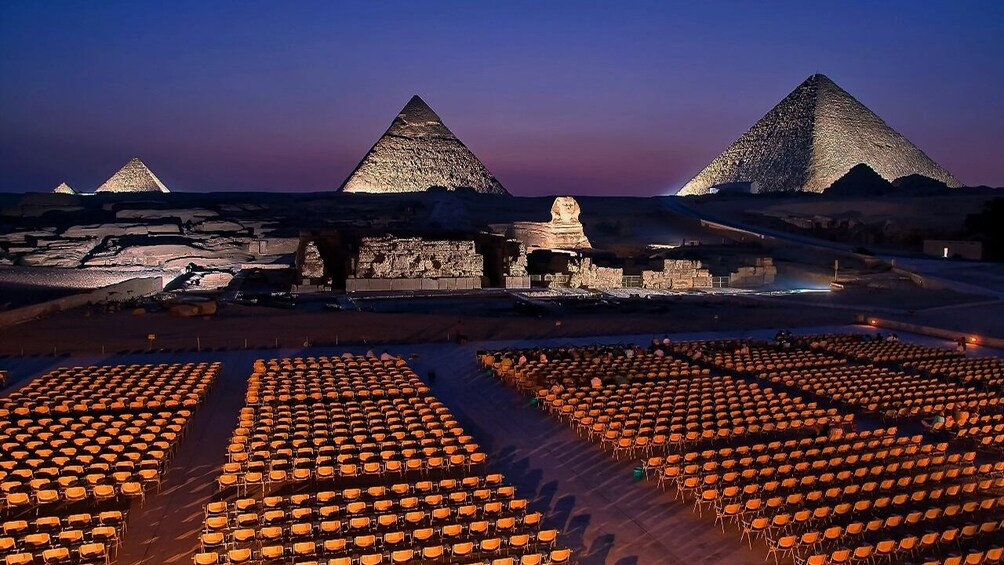 Private Sound and Light Show at the Pyramids with dinner