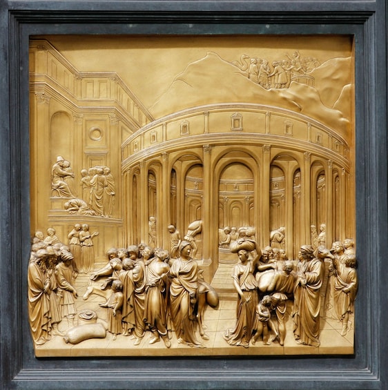 Bronze East Door Panel At Florence Baptistery
