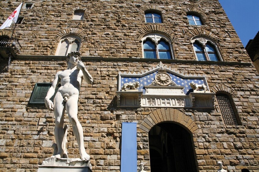 Statue of David in the Piazza Signoria in Florence, Italy