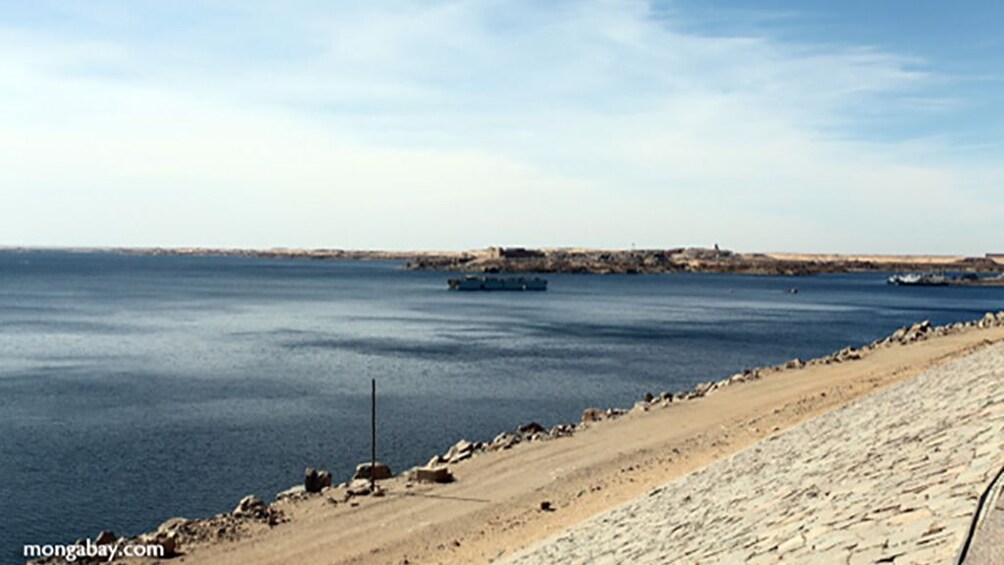 View of Lake Nasser from land