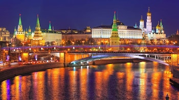 Moonlit Moscow and Highest Observation Deck in Europe