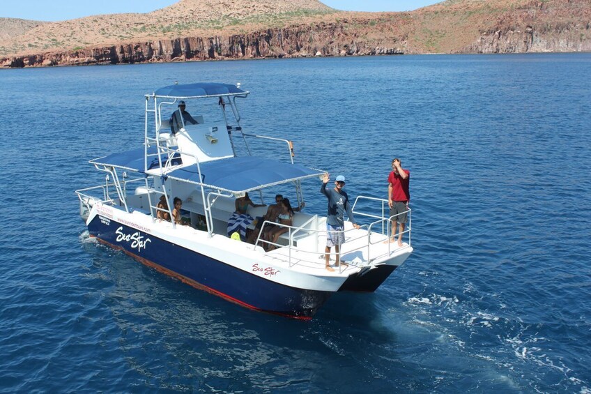 Catamaran near Espiritu Santo Island