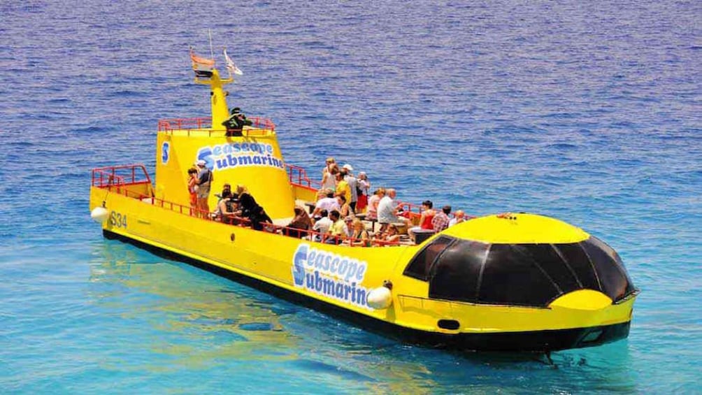 Seascope submarine in the water of Hurghada, Egypt