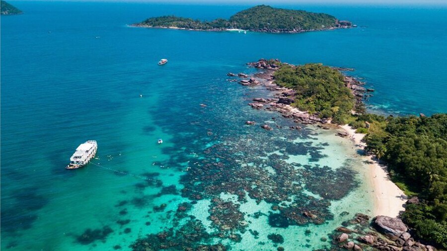Aerial view of northern Phu Quoc Island