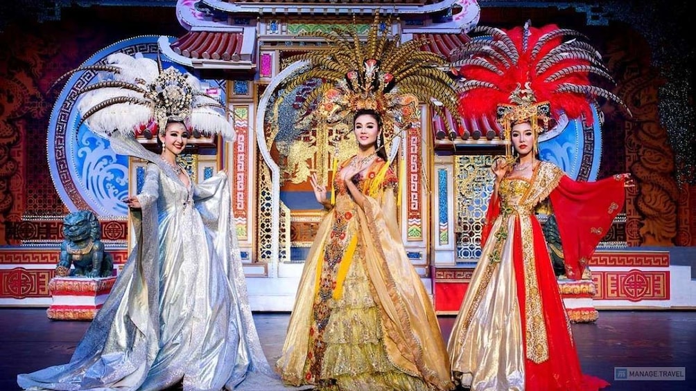 Vibrant stage views of the Aphrodite Cabaret Show in Phuket
