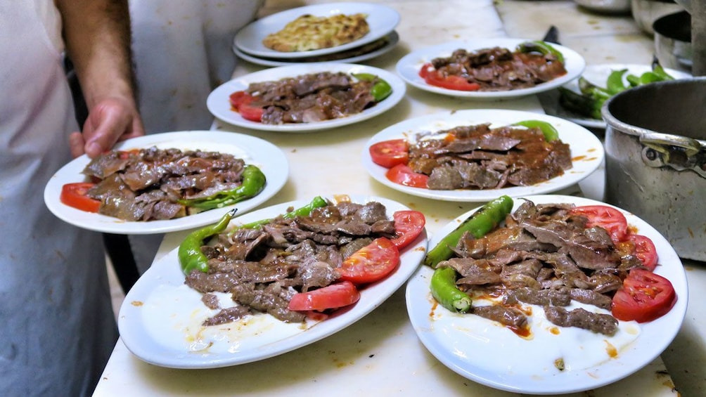 Lunch dishes in Bursa 