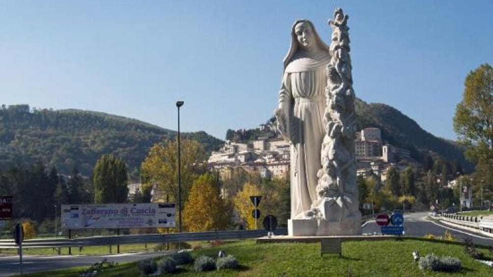 Statue of St. Rita in Cascia, Italy