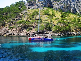 Half-Day Catamaran Cruise w/ Lunch & Fishing from Pollensa