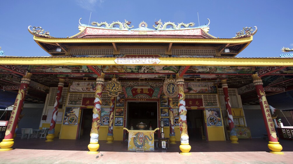 Intricate, colorful shrine in Thailand