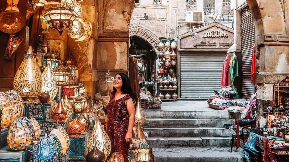 Woman at Khan el-Khalili Market in Cairo, Egypt