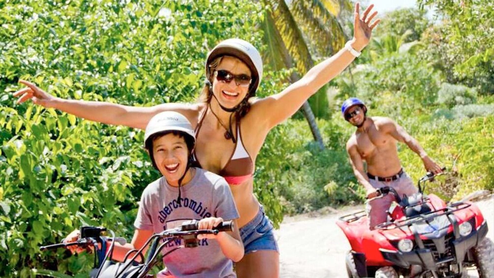 Group on a Quad ATV experience in Punta Cana 