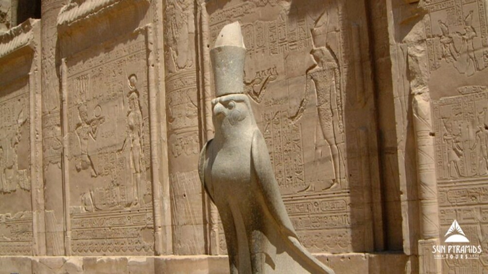 Statue of Horus at the Temple of Horus at Edfu