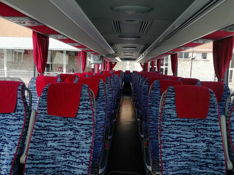 Show item 3 of 10. Aboard a tour bus in Italy