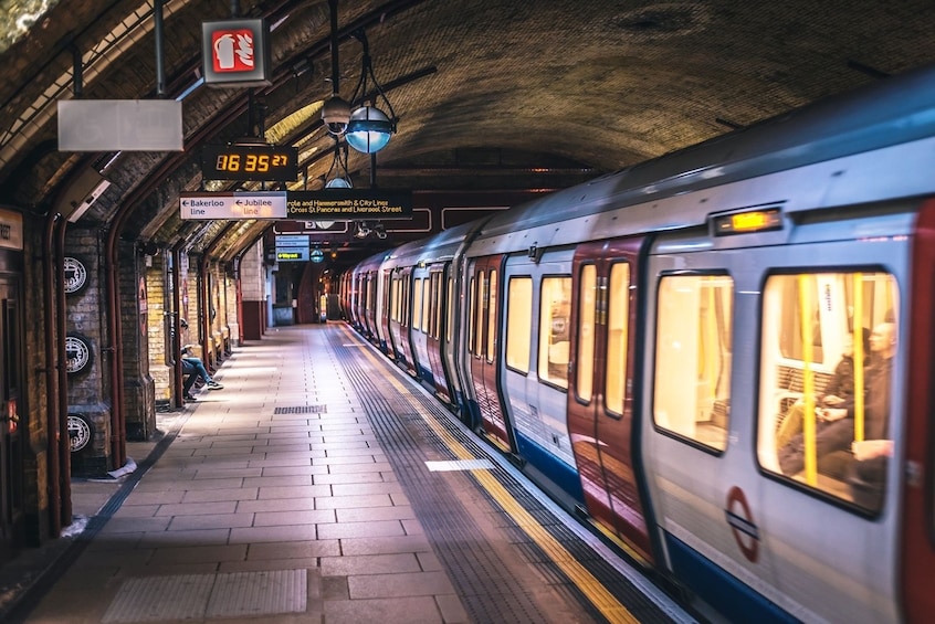Tube station in London