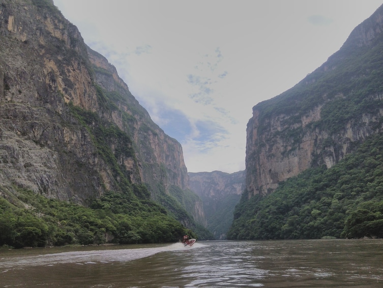 Grijalva River in Sumidero Canyon in Chiapas, Mexico