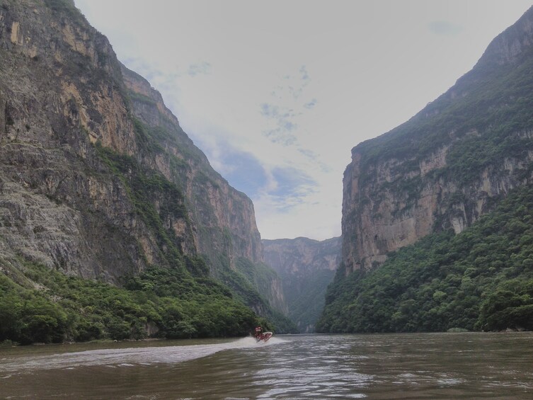 Show item 2 of 4. Grijalva River in Sumidero Canyon in Chiapas, Mexico