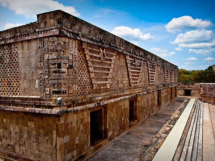 Mayan ruins at Kabah archeological site in Uxmal, Mexico