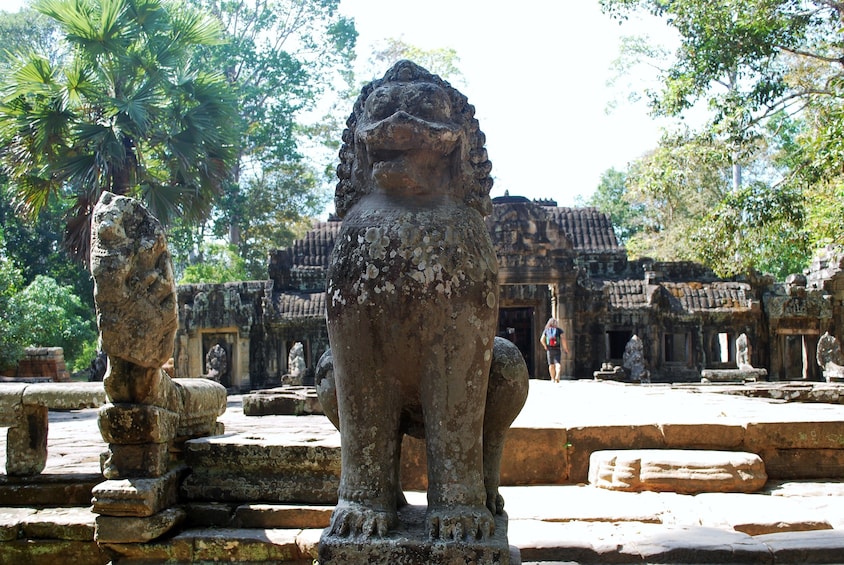 Animal statues at Banteay Kdei in Angkor, Cambodia