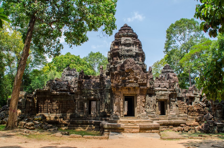 Ta Som Temple in Angkor, Cambodia on a sunny day