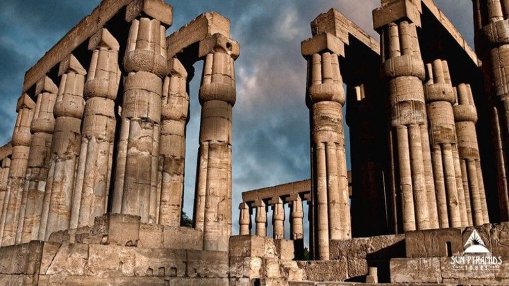 Columns of Luxor Temple in Luxor, Egypt
