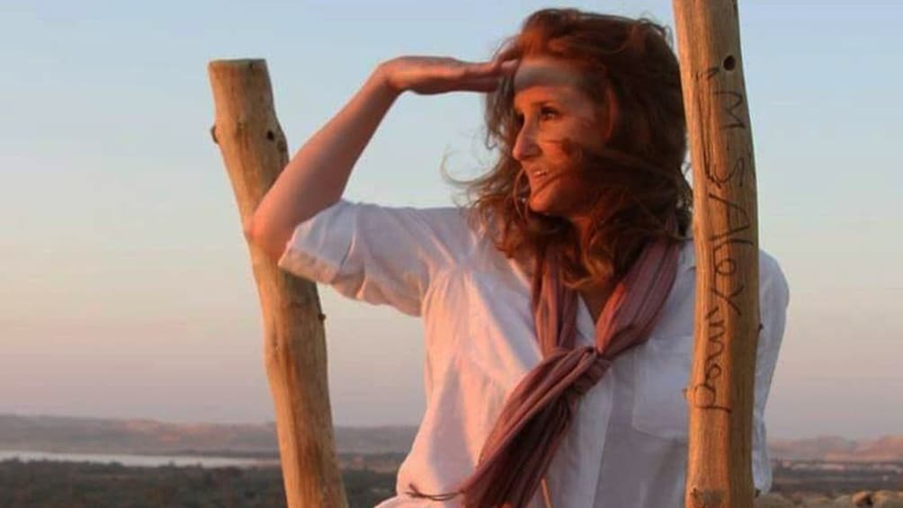 Woman touring the Siwa Oasis