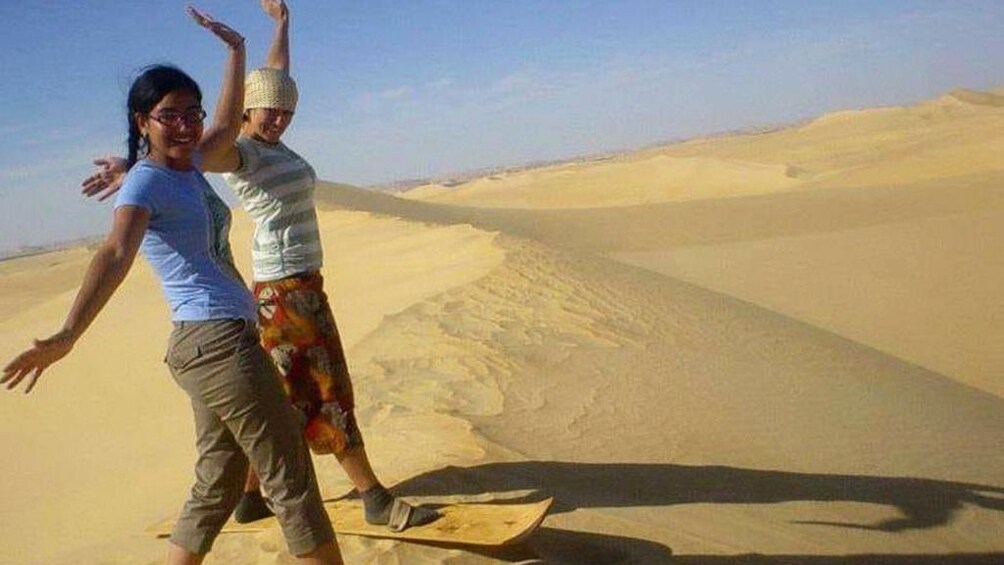 Sand boarding in Siwa Oasis