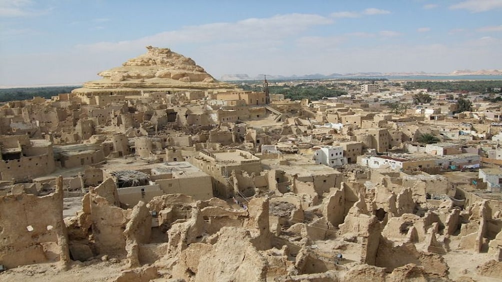 Ancient ruins in the Siwa Oasis of Egypt