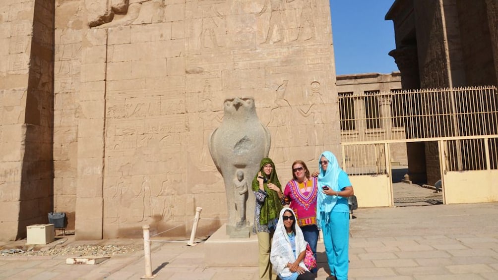 Family touring Egypt