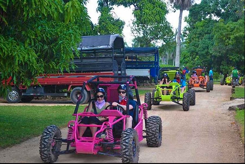 Combo Tour: Eco Buggy Tour & Snorkeling Catamaran Cruise