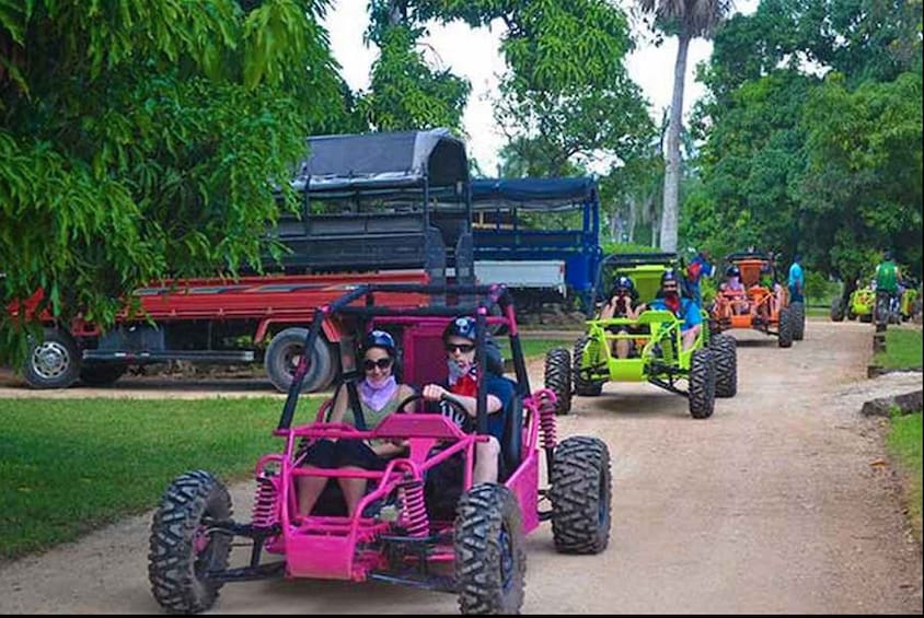 Combo Tour: Eco Buggy Tour & Snorkeling Catamaran Cruise