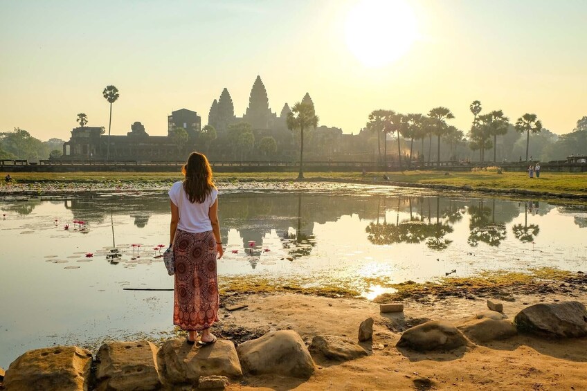 Sunrise at Srah Srang in Siem Reap