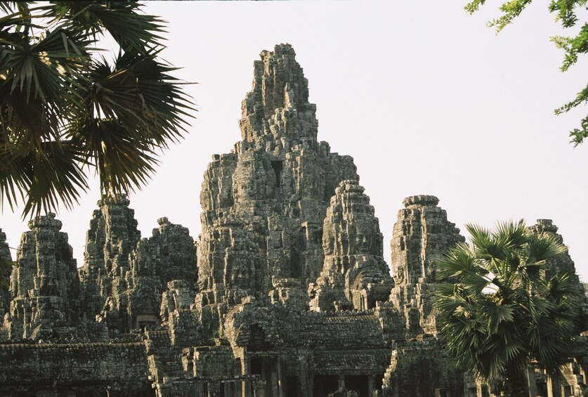 Bayon Temple on an overcast day