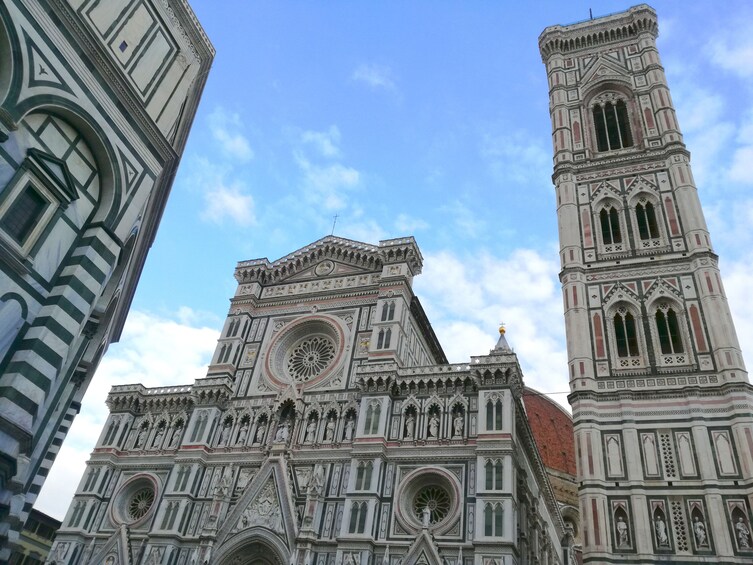 Florence Cathedral and Duomo on a cloudy day