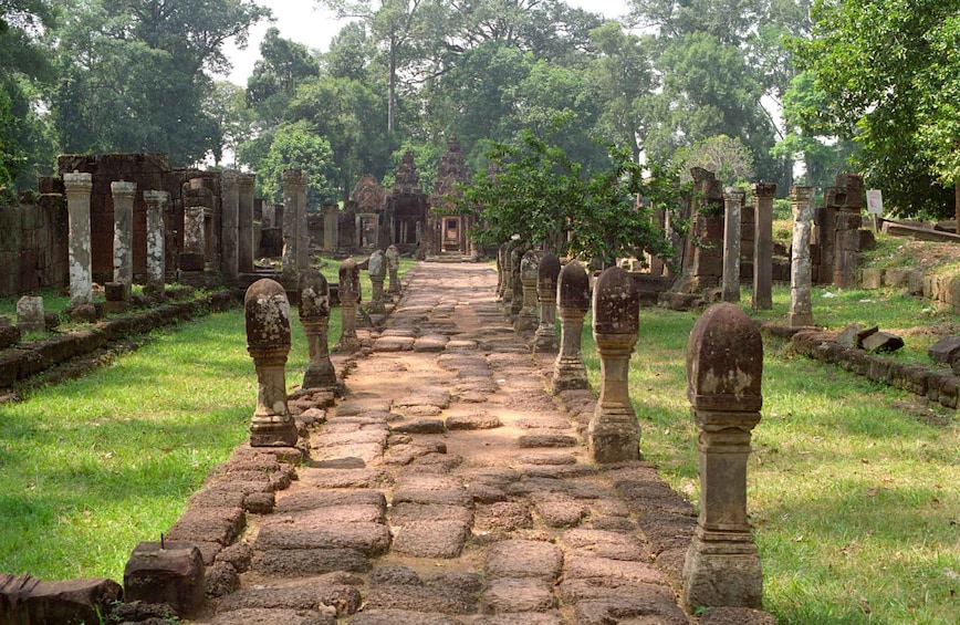 Grounds of Banteay Srei Temple in Cambodia