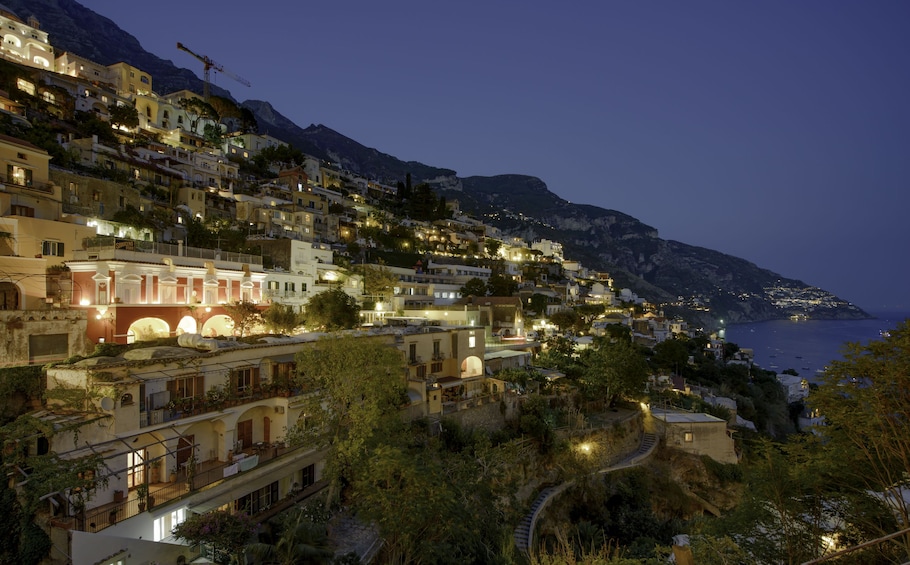 The Amalfi Coast at night