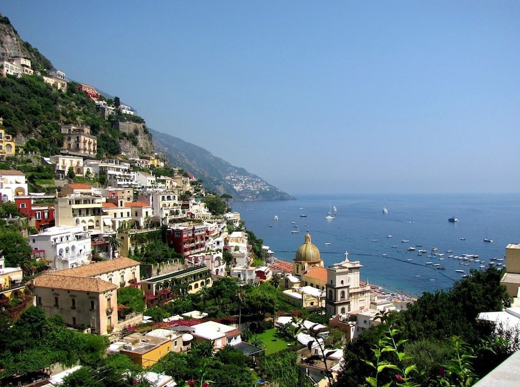 The Amalfi Coast on a clear day