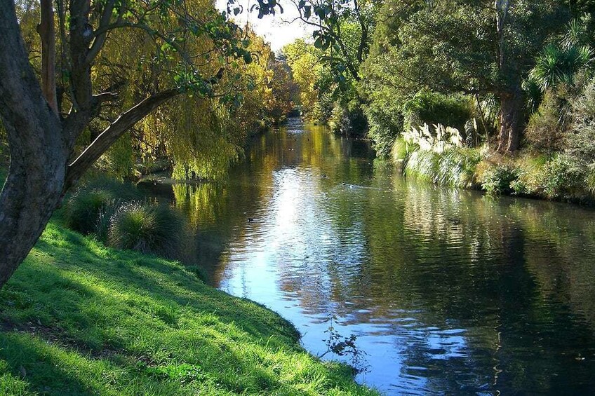 Avon River in Mona Vale Park in Christchurch, New Zealand