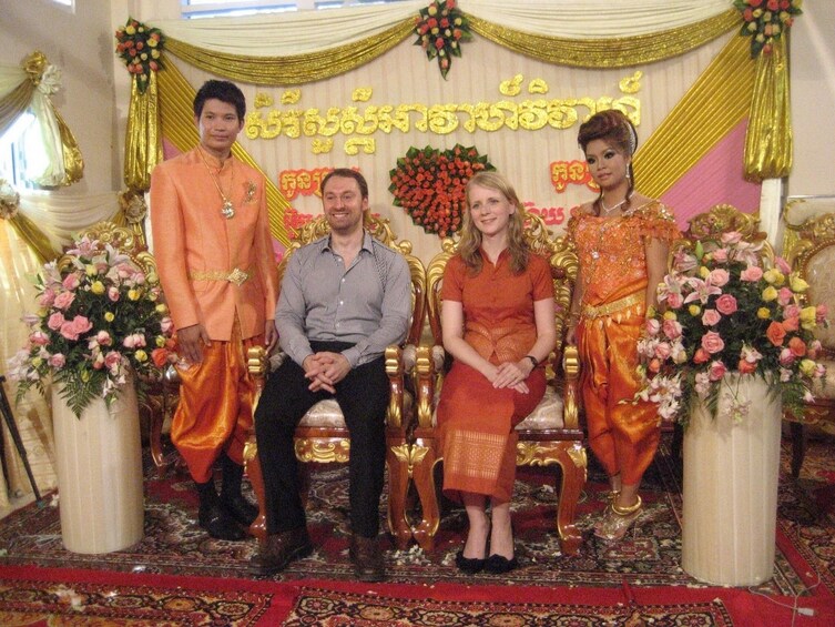 Guests at a Khmer wedding