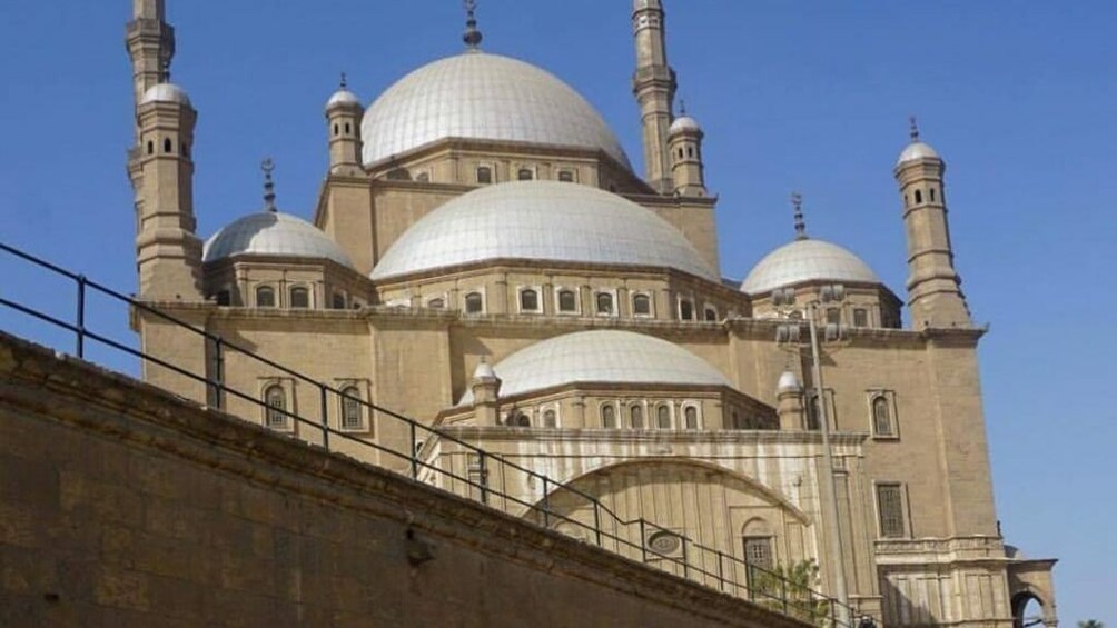 The Mosque of Muhammad Ali on a sunny, clear day