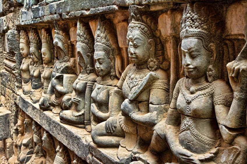 Buddha carvings in Preah Norodom Sihanouk-Angkor Museum