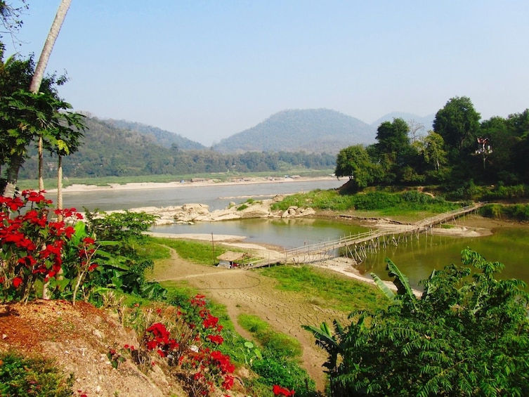 Landscape view of the river in Luang Prabang 