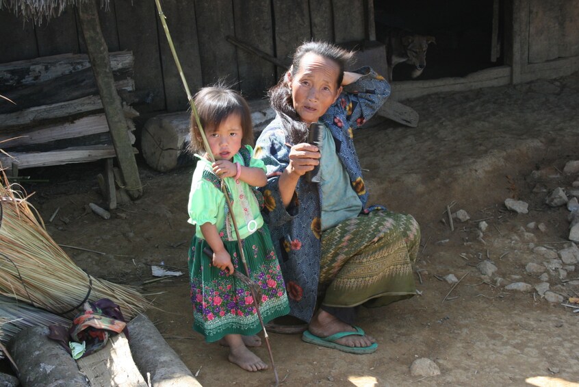 Local woman and child in Luang Prabang

