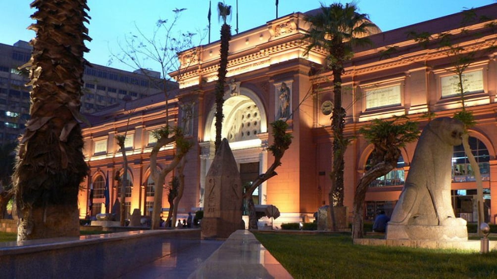 The Egyptian Museum in the evening