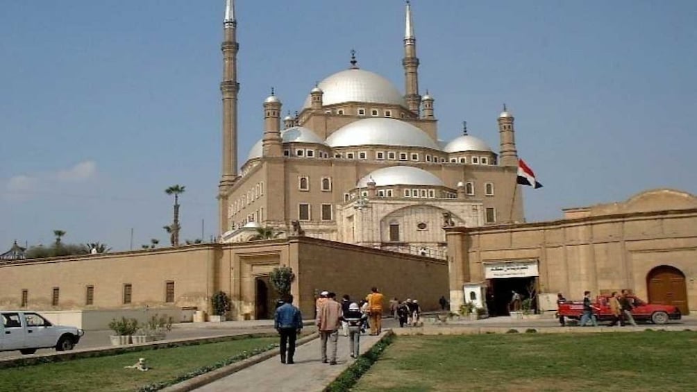 Exterior of the Mosque of Muhammad Ali on a sunny day