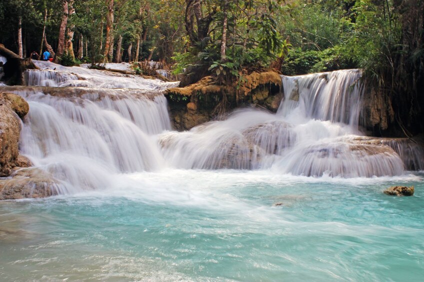 Stunning view of the Tad Sae Waterfall