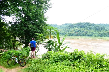 Off-Road Mountain Biking Across the Mekong Half Day Tour