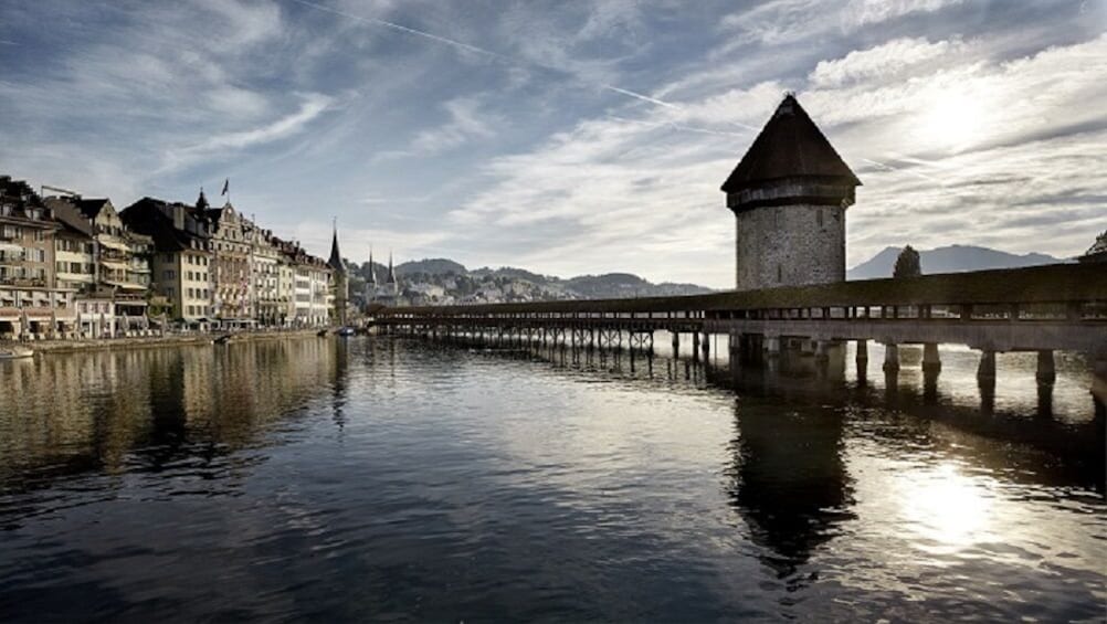 Chapel Footbridge in Lucerne, Switzerland