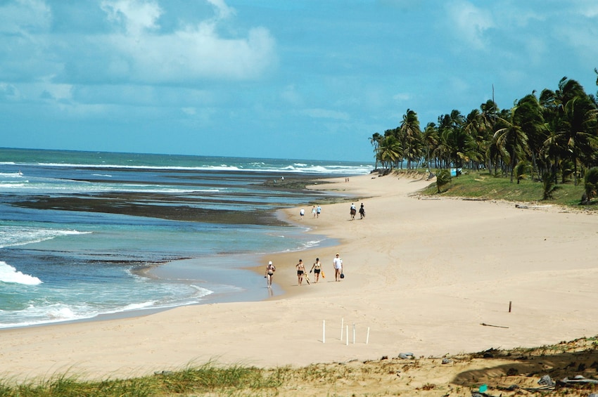 Guarajuba Beach on a sunny day