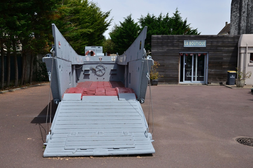 Tank with ramp at Atlantic Wall open-air museum