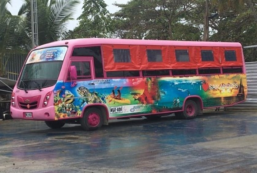 Island round tour in Chiva or Bus